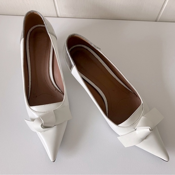 Marni white pointed toe pumps - Picture 2 of 4